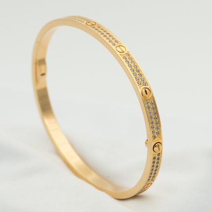 [OAK JURI]LOVE BRACELET 3.65MM DIAMOND-PAVED