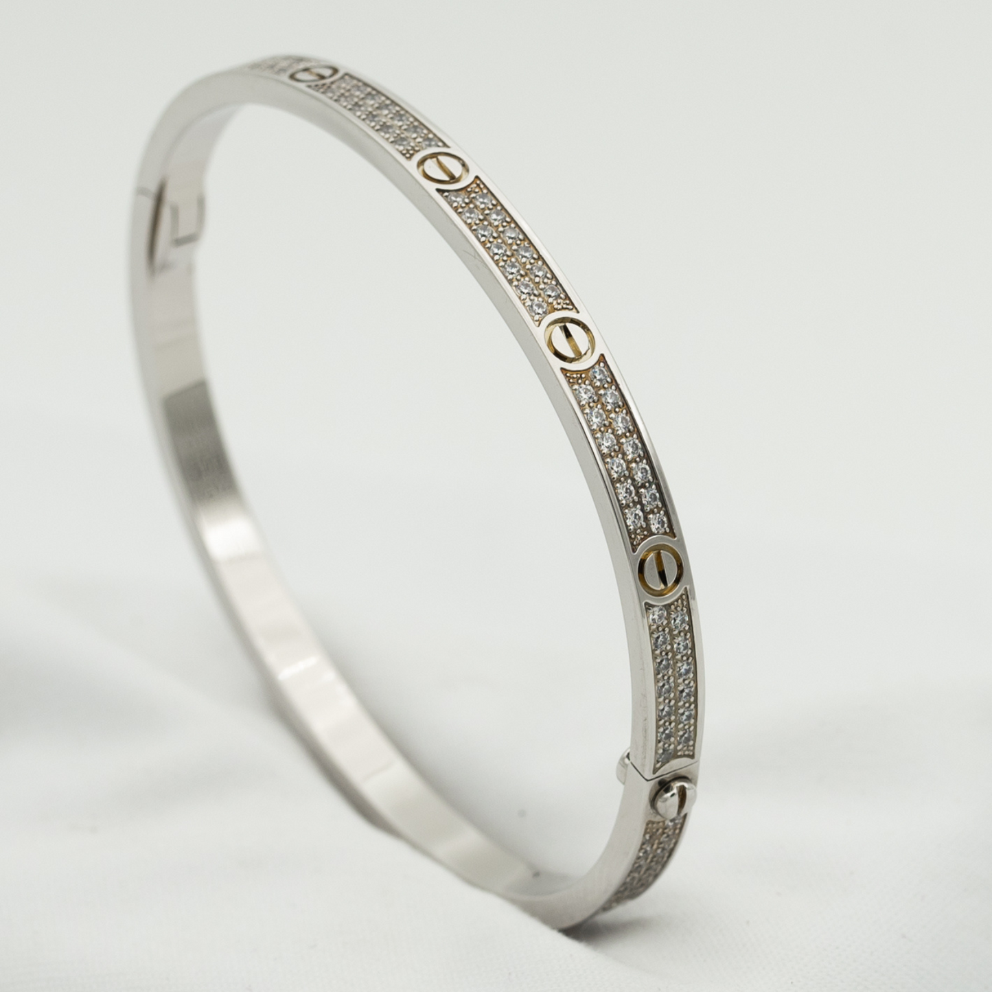 [OAK JURI]LOVE BRACELET 3.65MM DIAMOND-PAVED
