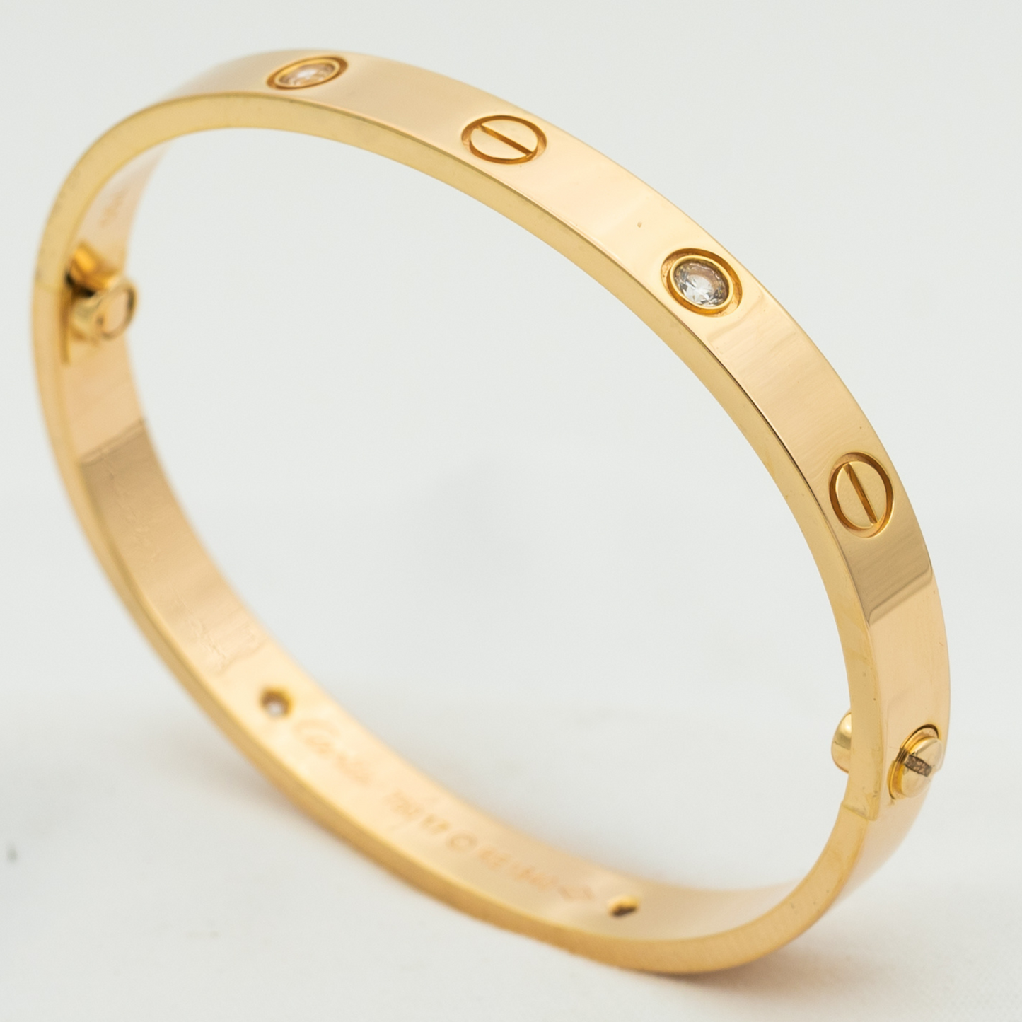 [OAK JURI]LOVE BRACELET 6.1MM 4 DIAMONDS