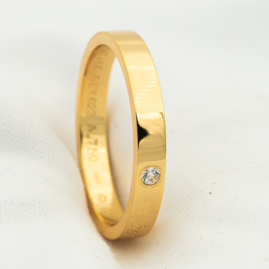 [OAK JURI]LOVE RING 4MM 1 DIAMOND