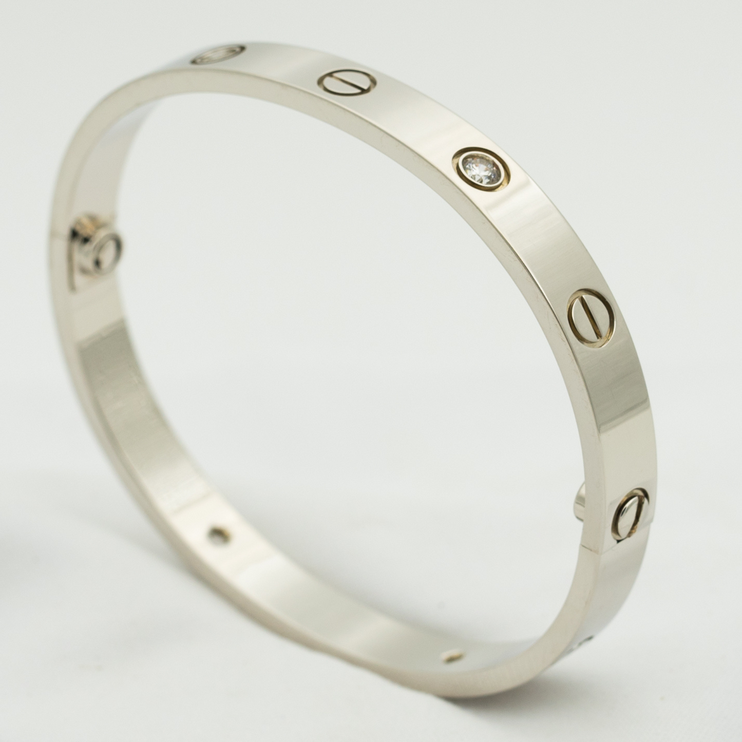 [OAK JURI]LOVE BRACELET 6.1MM 4 DIAMONDS