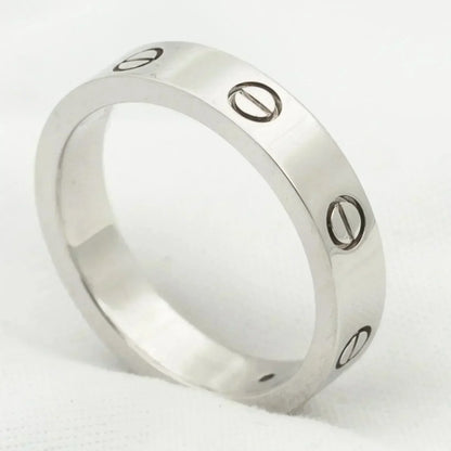 [OAK JURI]LOVE RING 4MM 1 DIAMOND SILVER