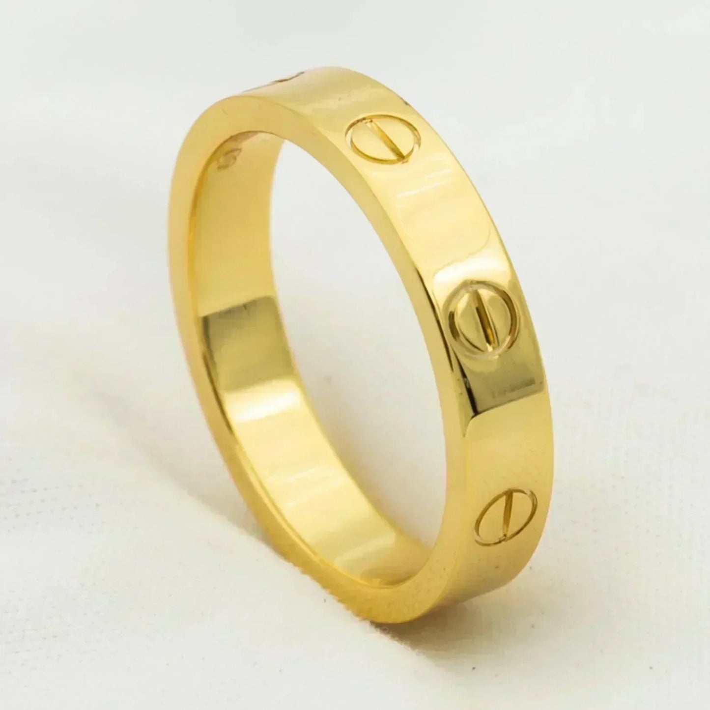 [OAK JURI]LOVE RING 4MM 1 DIAMOND GOLD