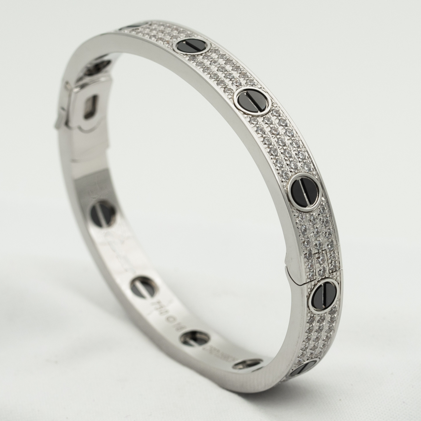 [OAK JURI]LOVE BRACELET 6.1MM DIAMOND-PAVED CERAMIC