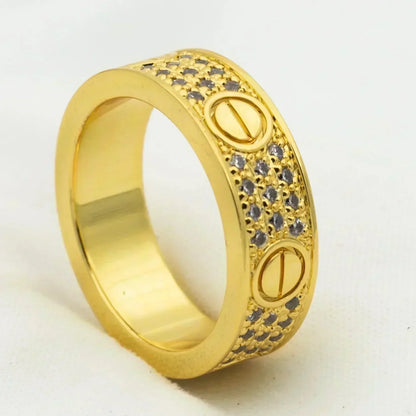 [OAK JURI]LOVE RING 5.5MM DIAMONDS PAVED