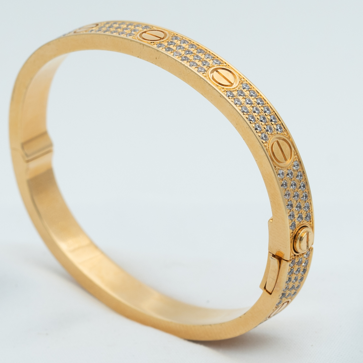 [OAK JURI]LOVE BRACELET 6.1MM DIAMOND-PAVED