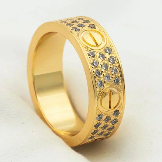 [OAK JURI]LOVE RING 5.5MM DIAMONDS PAVED