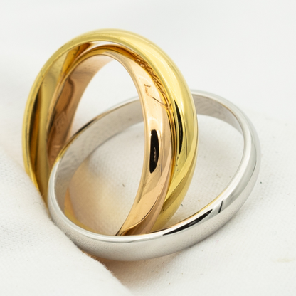 [OAK JURI]TRINITY RING GOLD PINK GOLD SILVER