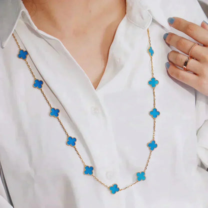 [OAK JURI]CLOVER 20 MOTIFS TURQUOISE GOLD