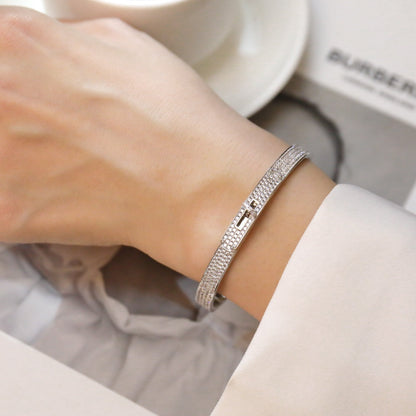 [OAK JURI]KELLY BRACELET DIAMOND PAVED
