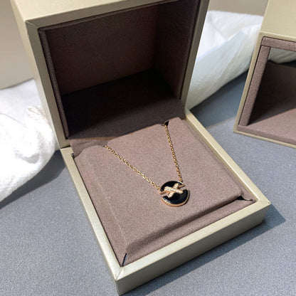 [OAK JURI]JEUX DE PINK GOLD DIAMOND NECKLACE