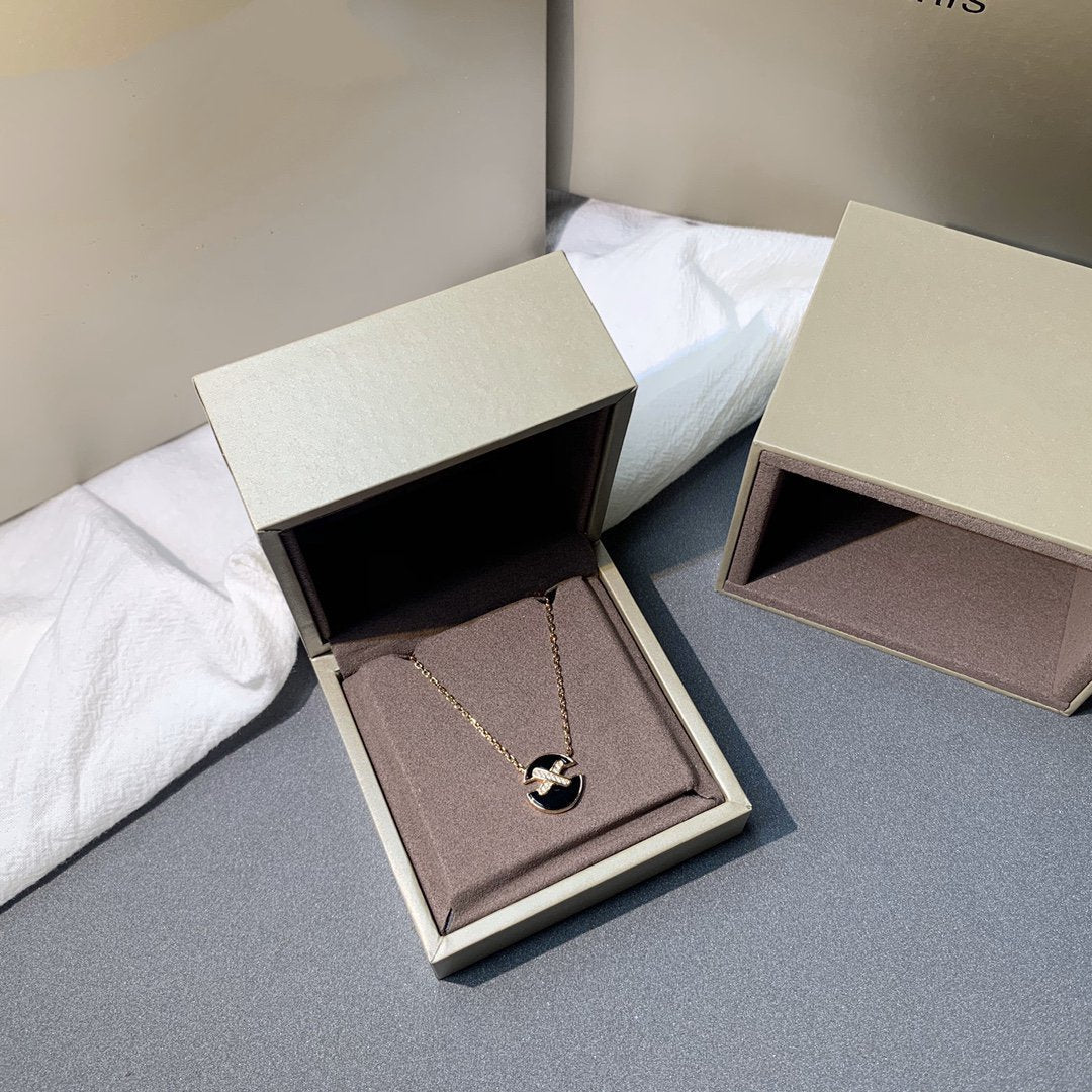 [OAK JURI]JEUX DE PINK GOLD DIAMOND NECKLACE