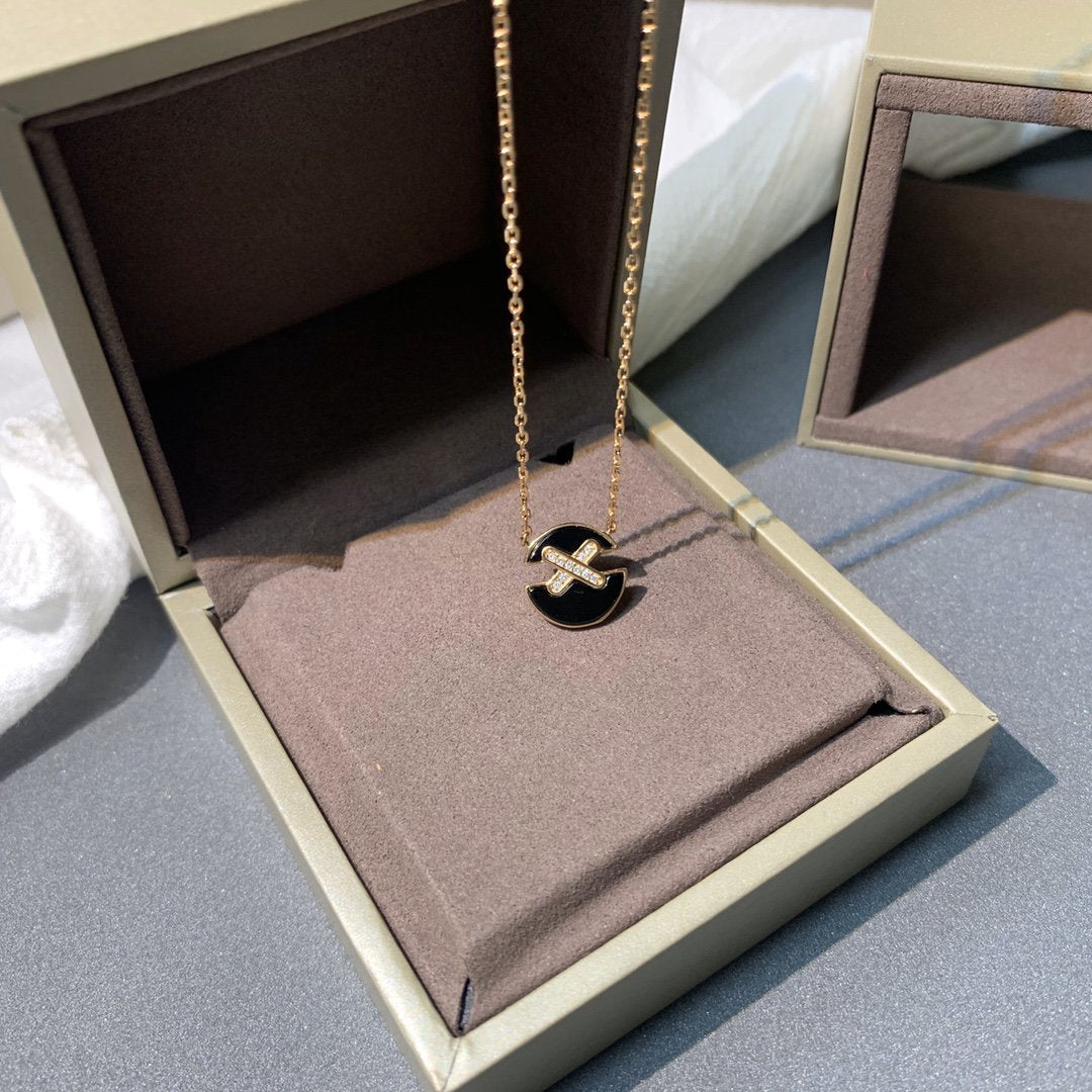 [OAK JURI]JEUX DE PINK GOLD DIAMOND NECKLACE