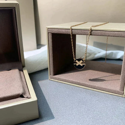 [OAK JURI]JEUX DE ROSE GOLD DIAMOND NECKLACE