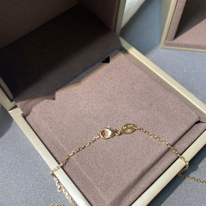 [OAK JURI]JEUX DE PINK GOLD DIAMOND NECKLACE