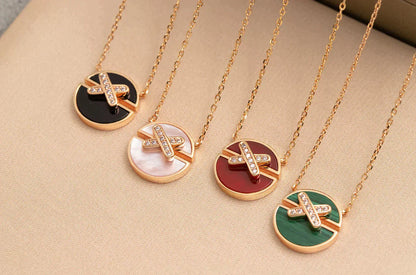 [OAK JURI]JEUX DE ROSE GOLD DIAMOND NECKLACE