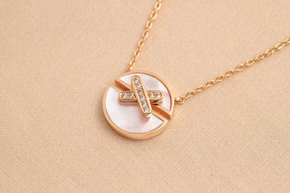 [OAK JURI]JEUX DE ROSE GOLD DIAMOND NECKLACE