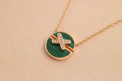 [OAK JURI]JEUX DE PINK GOLD DIAMOND NECKLACE