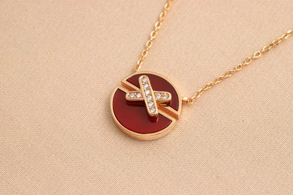 [OAK JURI]JEUX DE ROSE GOLD DIAMOND NECKLACE