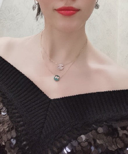 [OAK JURI]JEUX DE PINK GOLD DIAMOND NECKLACE