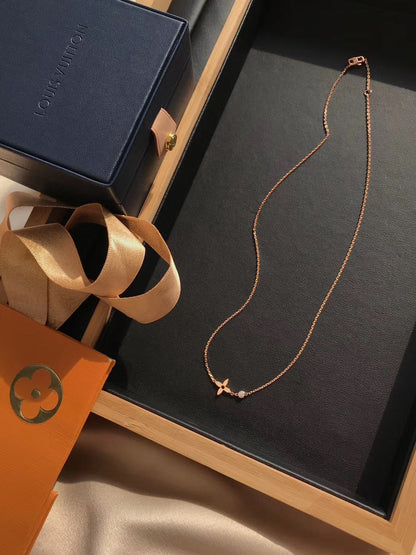[OAK JURI]BLOSSOM PENDANT PINK GOLD AND DIAMOND