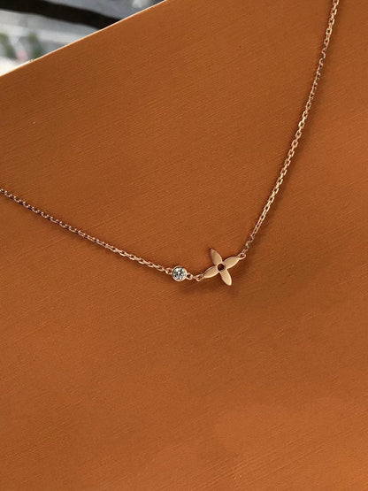 [OAK JURI]BLOSSOM PENDANT PINK GOLD AND DIAMOND