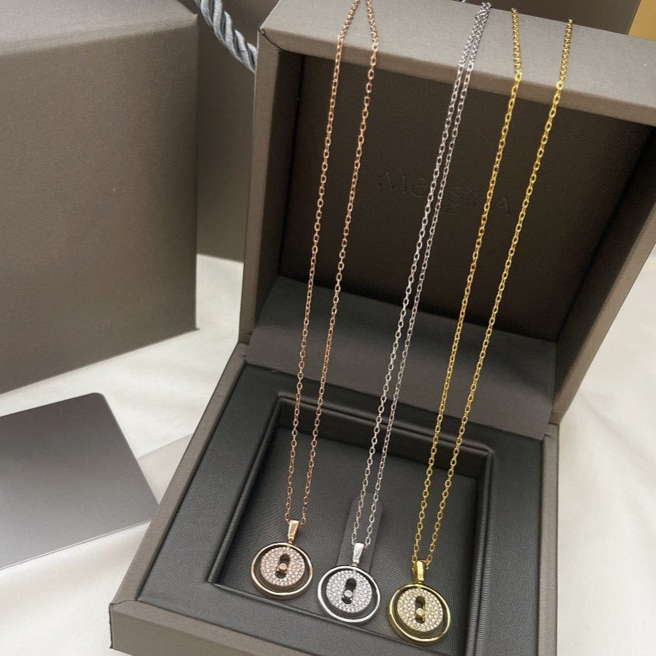 [OAK JURI]LUCKY MOVER PM PAVED NECKLACE