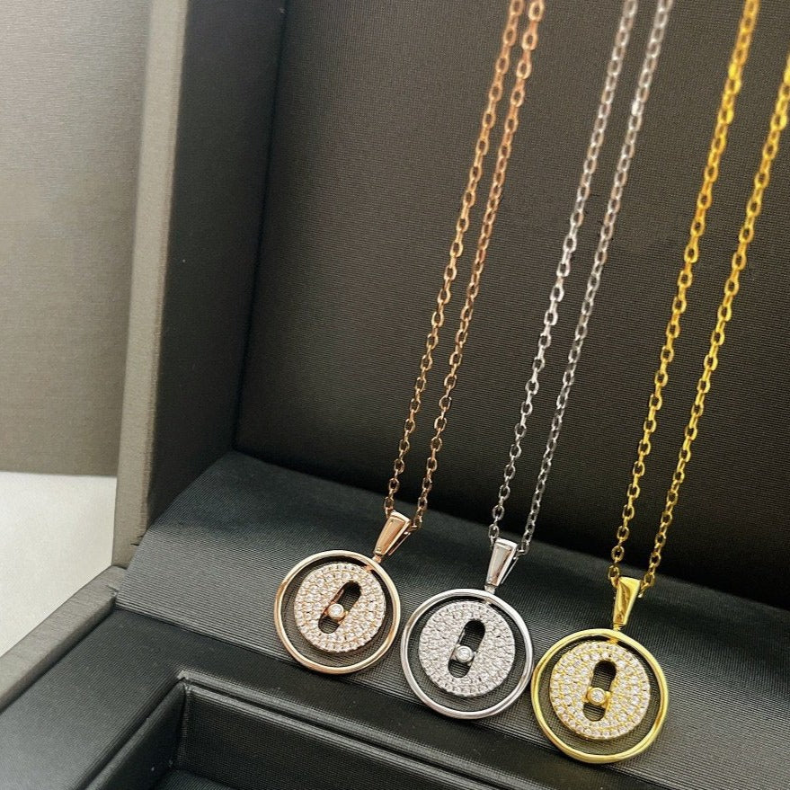 [OAK JURI]LUCKY MOVER PM PAVED NECKLACE