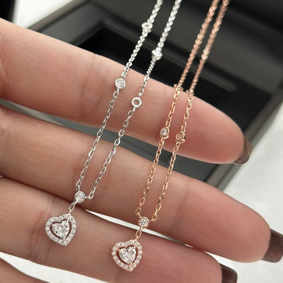 [OAK JURI]JOY HEART DIAMOND NECKLACE