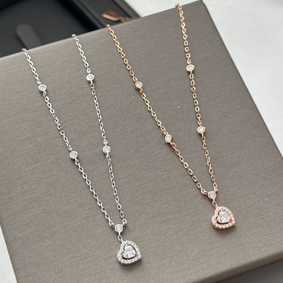 [OAK JURI]JOY HEART DIAMOND NECKLACE