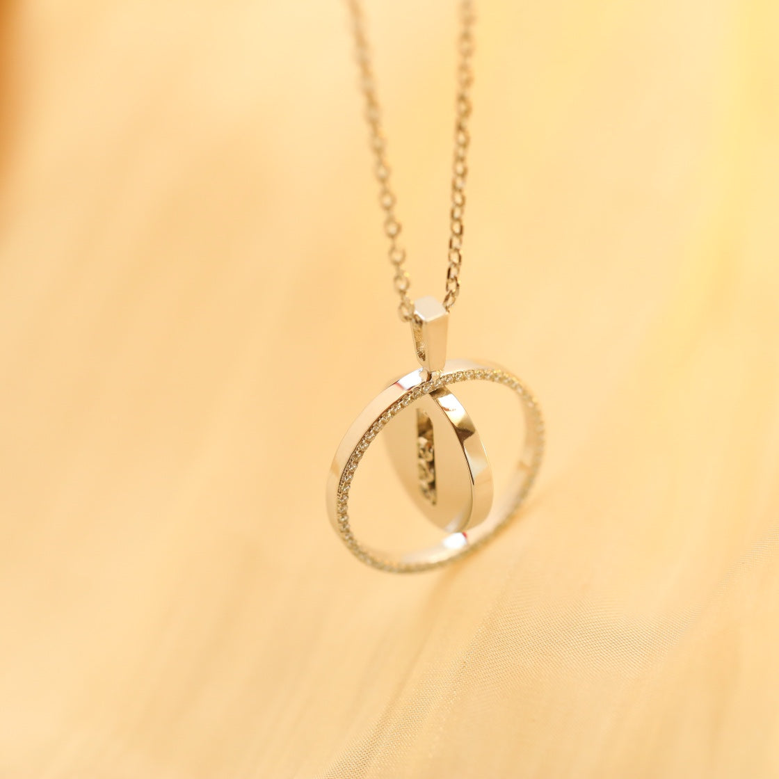 [OAK JURI]LUCKY MOVE MM SILVER DIAMOND NECKLACE