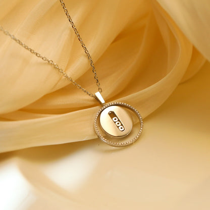 [OAK JURI]LUCKY MOVE MM SILVER DIAMOND NECKLACE