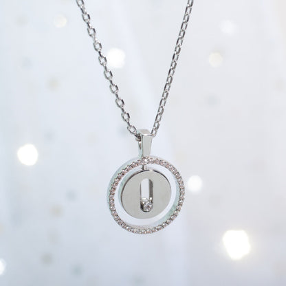 [OAK JURI]LUCKY MOVE PM NECKLACE SILVER DIAMOND