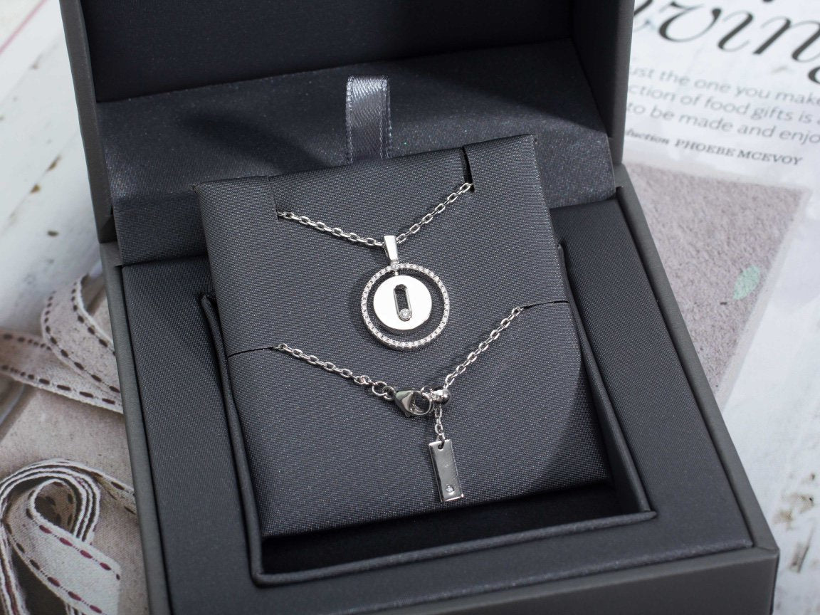 [OAK JURI]LUCKY MOVE PM NECKLACE SILVER DIAMOND