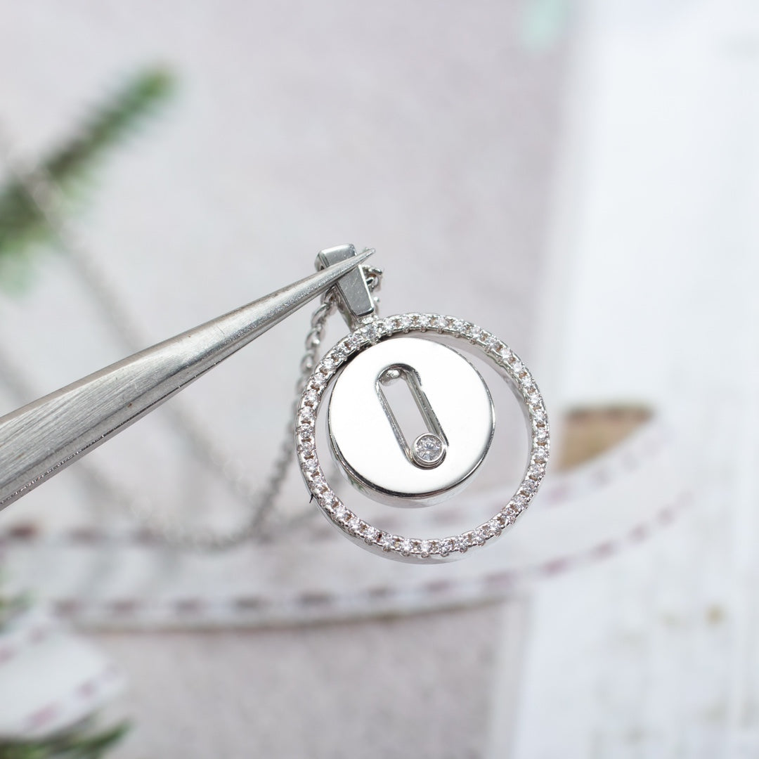 [OAK JURI]LUCKY MOVE PM NECKLACE SILVER DIAMOND