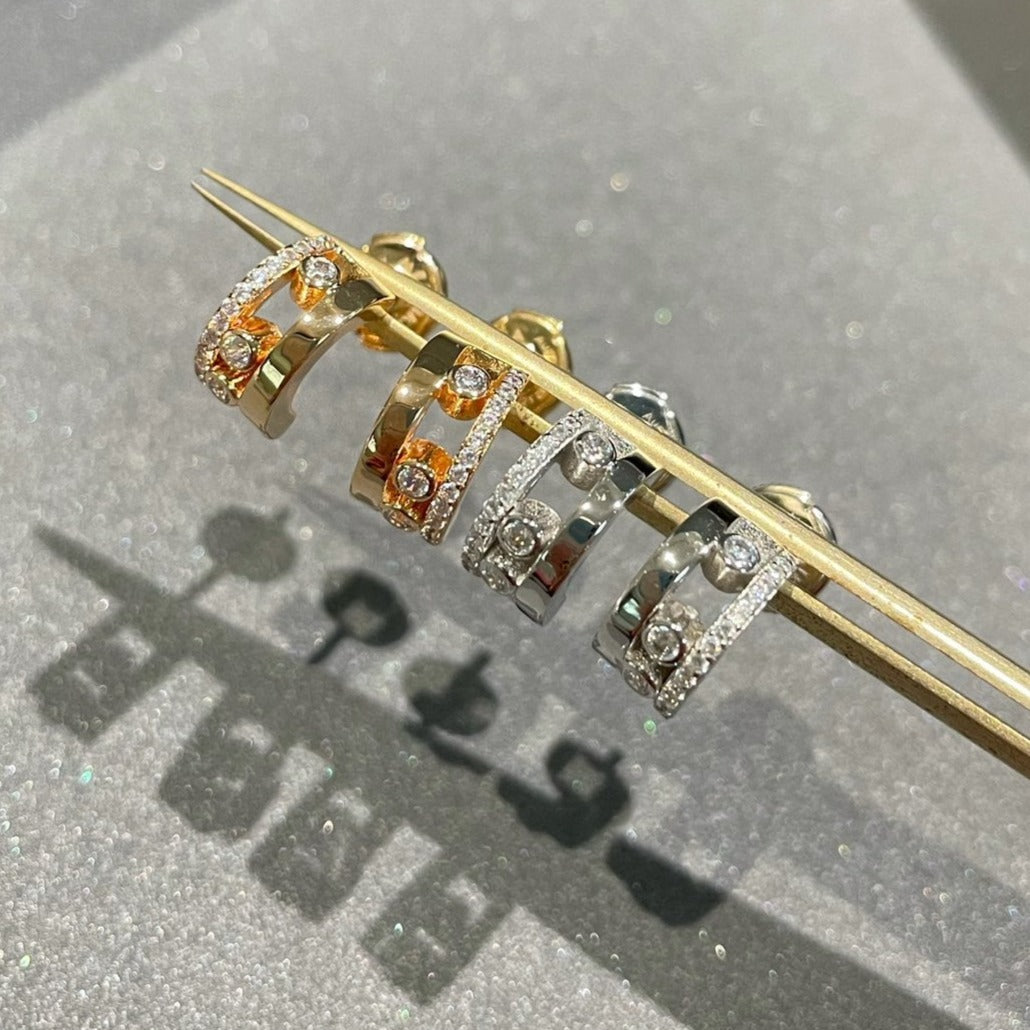 [OAK JURI]MOVE ROMANE EARRINGS DIAMOND