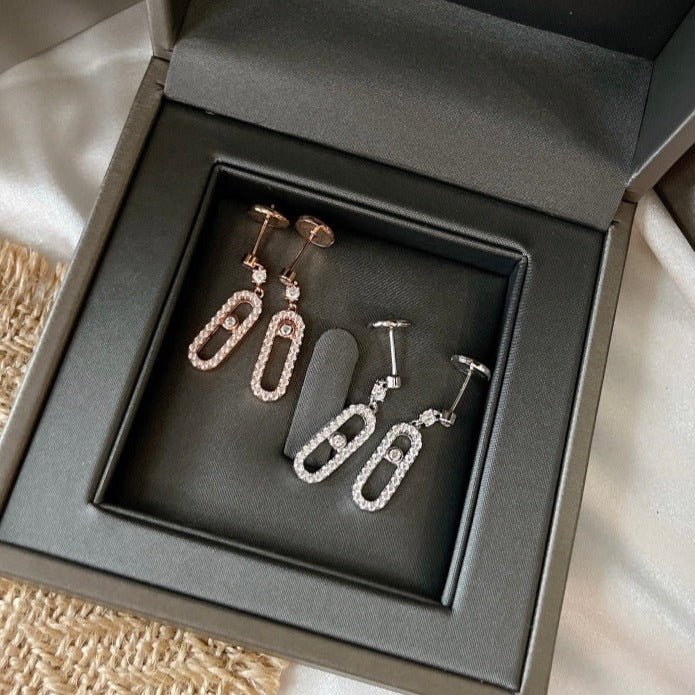 [OAK JURI]DORMEUSES MOVE UNO DIAMOND EARRINGS