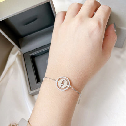 [OAK JURI]LUCKY MOVE PAVED DIAMOND BRACELET