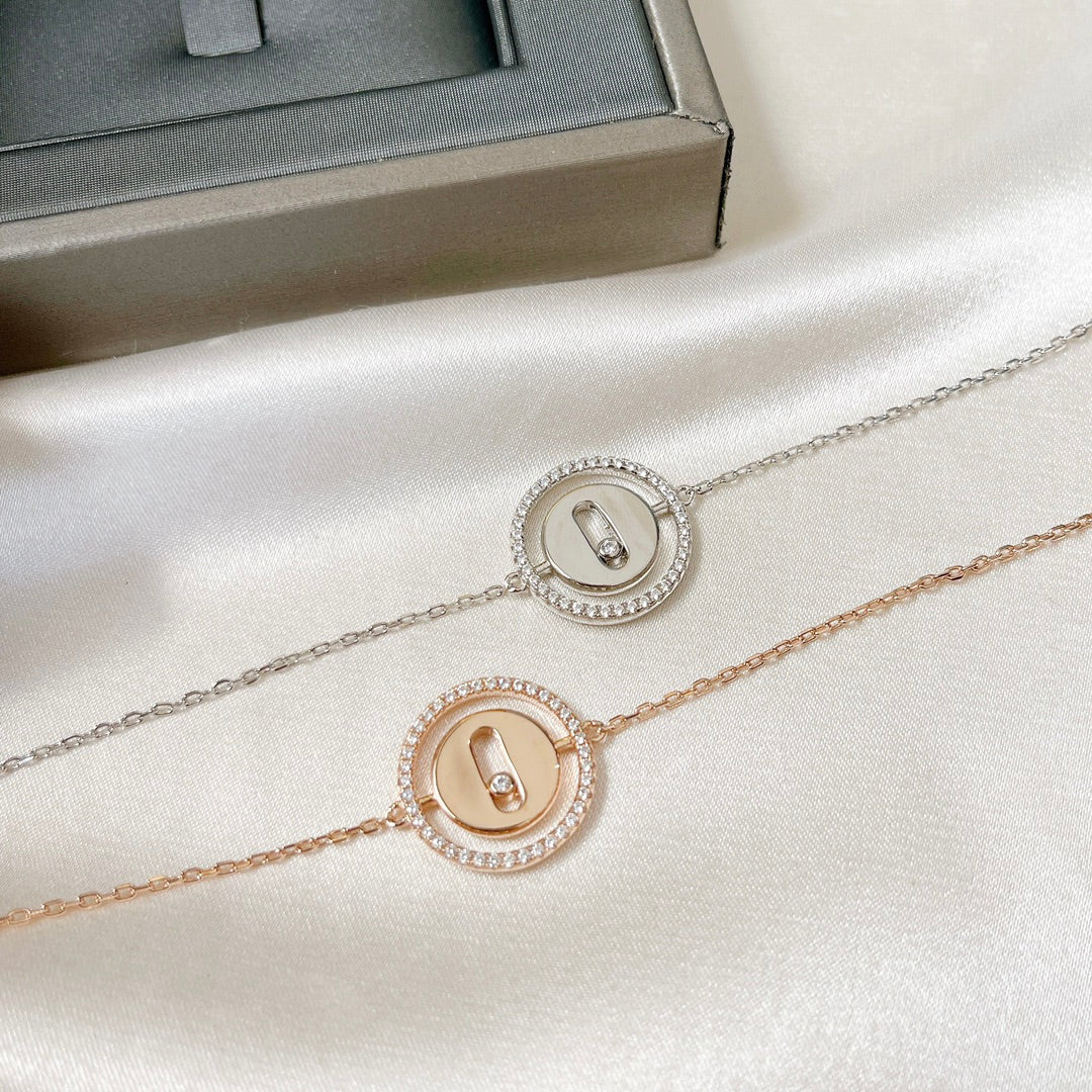 [OAK JURI]LUCKY MOVE PAVED DIAMOND BRACELET