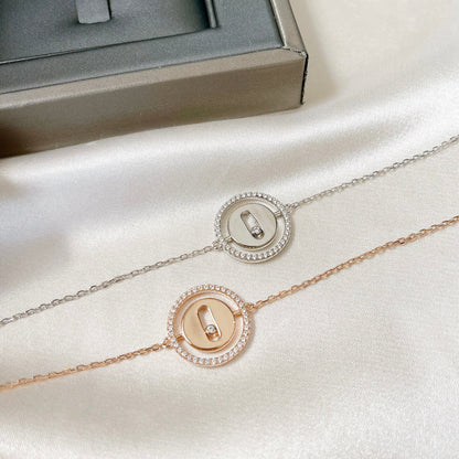 [OAK JURI]LUCKY MOVE PAVED DIAMOND BRACELET