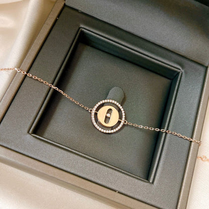 [OAK JURI]LUCKY MOVE PAVED DIAMOND BRACELET
