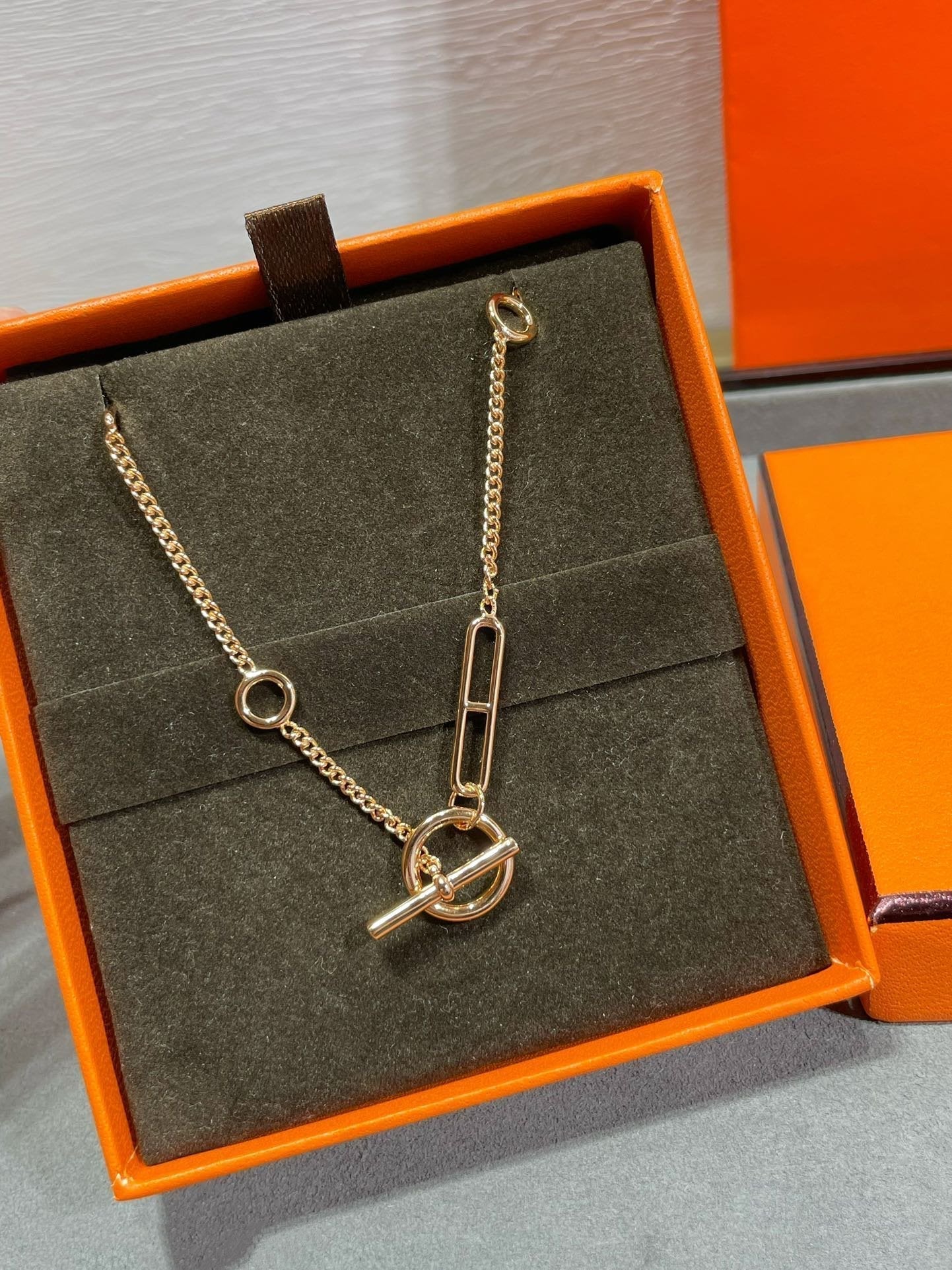 [OAK JURI]HM STERLING CHAINE D'ANCRE HEART