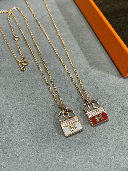 [OAK JURI]H CIRCE MOISSANITE PENDANT NECKLACE GOLD