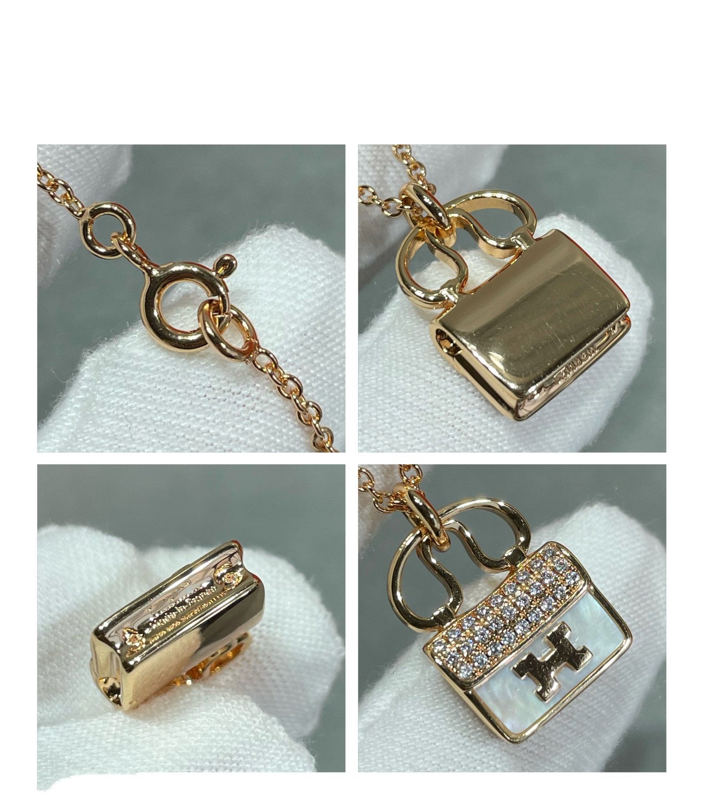 [OAK JURI]H CIRCE MOISSANITE PENDANT NECKLACE GOLD