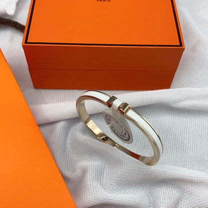 [OAK JURI]CLASSIC HM CLIC WHITE 8MM ENAMEL BRACELET