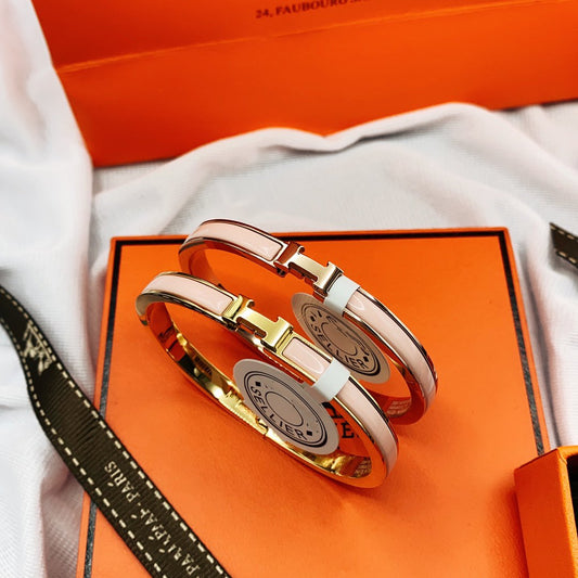 [OAK JURI]CLASSIC HM CLIC  PINK 8MM ENAMEL BRACELET