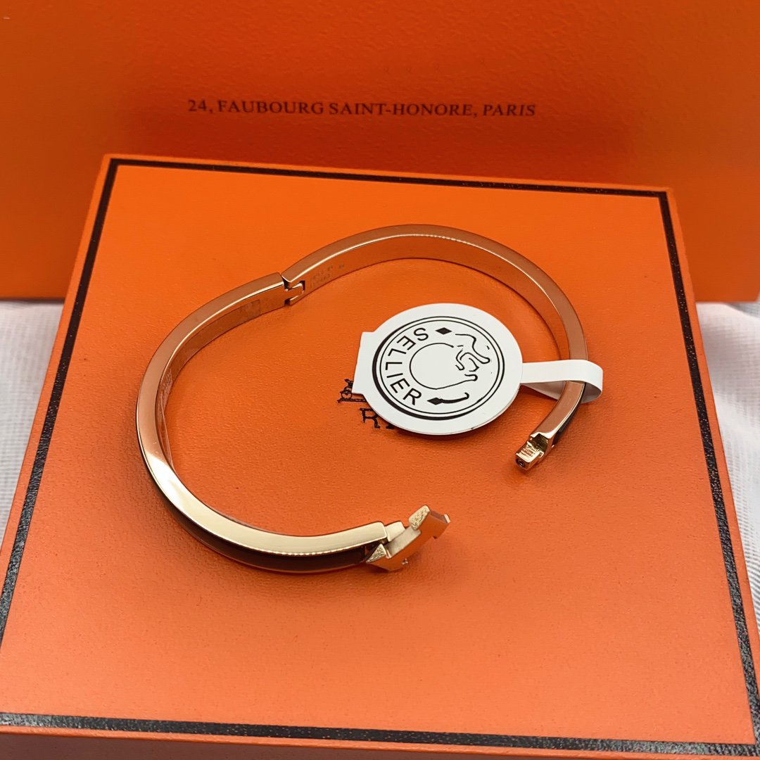 [OAK JURI]CLASSIC HM CLIC BLACK 8MM ENAMEL BRACELET