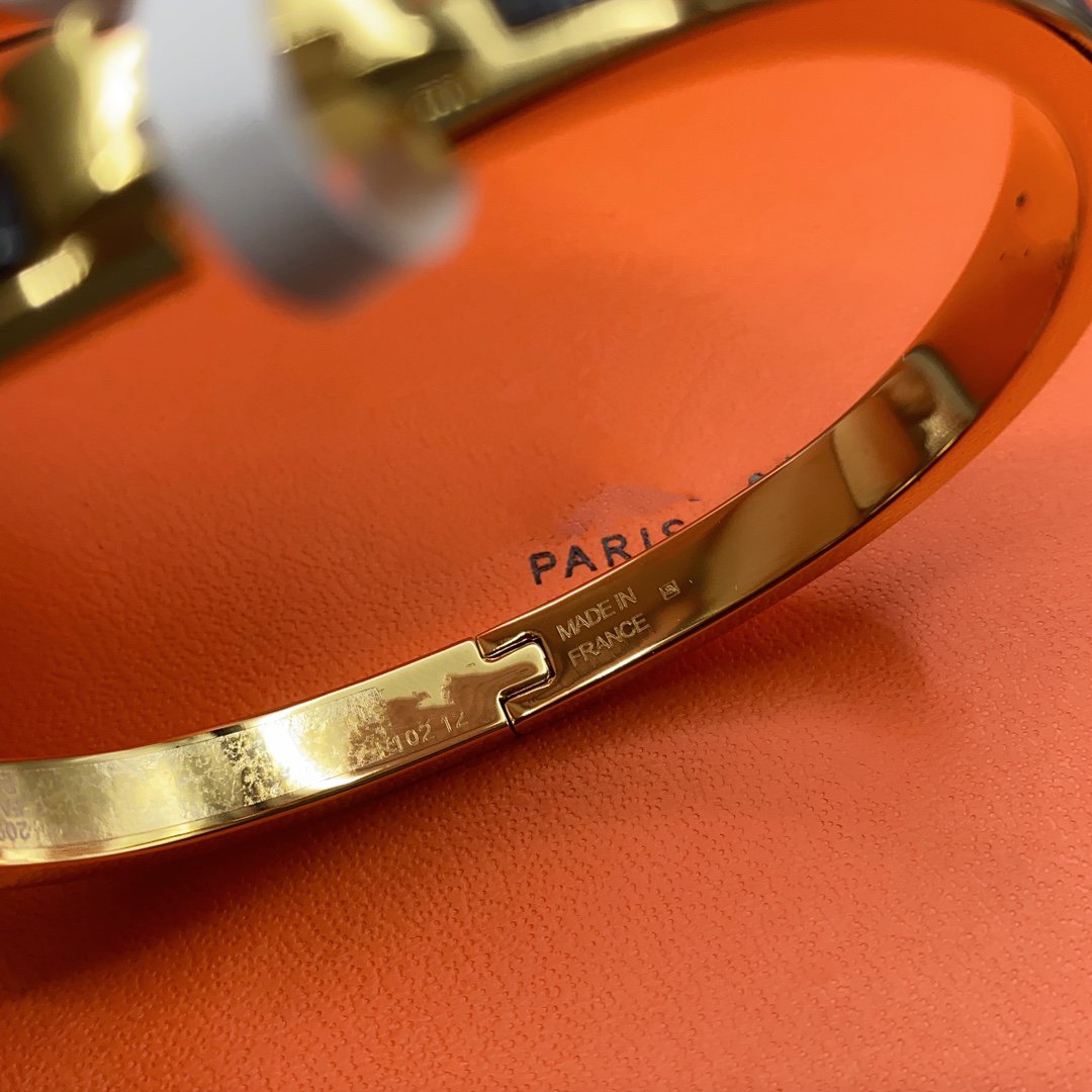 [OAK JURI]CLASSIC HM CLIC BLACK 8MM ENAMEL BRACELET