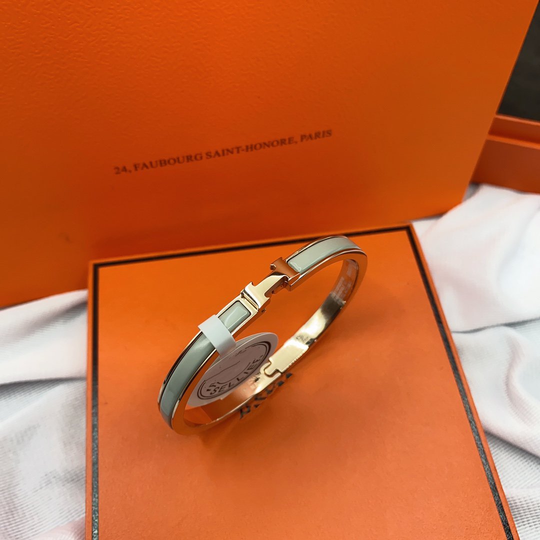 [OAK JURI]CLASSIC HM CLIC GREEN 8MM ENAMEL BRACELET