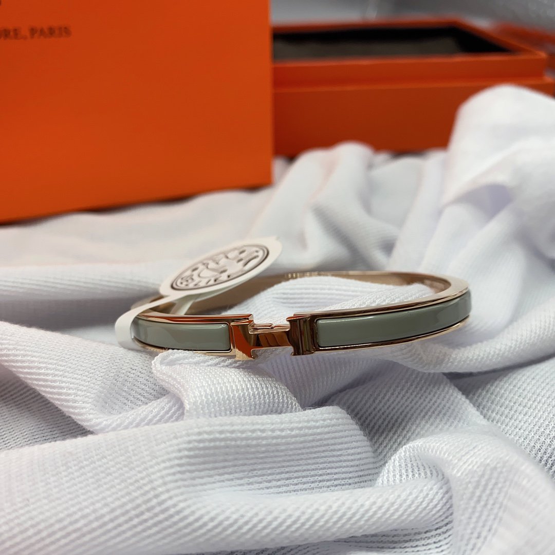 [OAK JURI]CLASSIC HM CLIC GREEN 8MM ENAMEL BRACELET